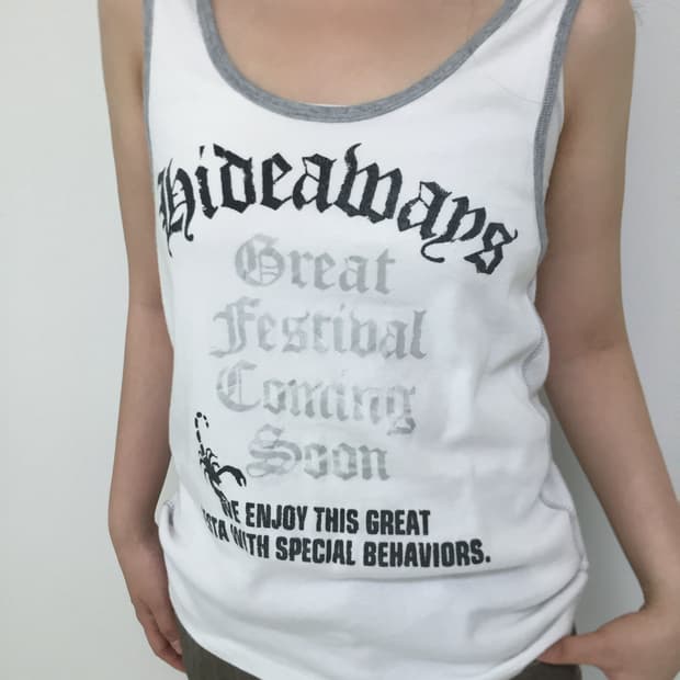 vintage y2k white sleeveless