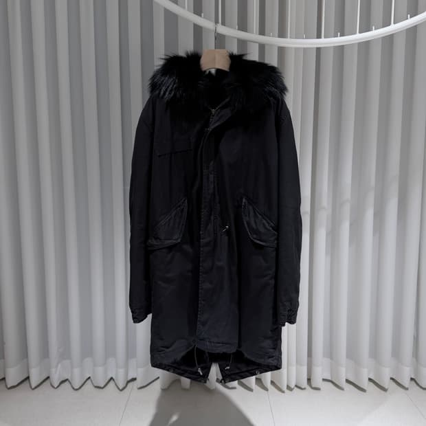 (S+/XL) / 미스터앤미세스퍼 블랙 블랙퍼 퀄팅 야상 패딩 자켓