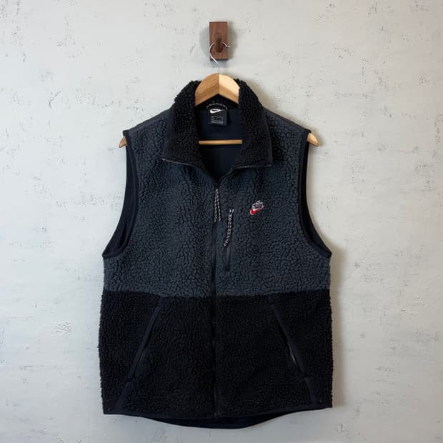 나이키 헤리티지 쉐르파 양털 집업 베스트