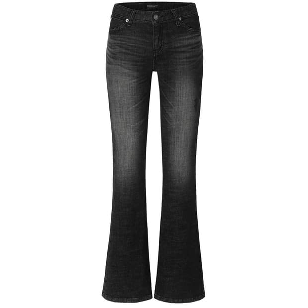 이네기 Vintage Scratch Bootcut Jeans 블랙