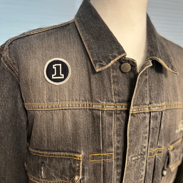 BEDWIN & THE HEARTBREAKERS 그런지 데님 트러커 자켓