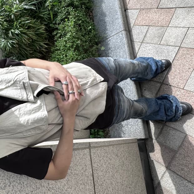 릭오웬스 램스킨 레더 베스트 자켓