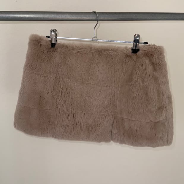 빈티지 래빗퍼 레이어드 스커트