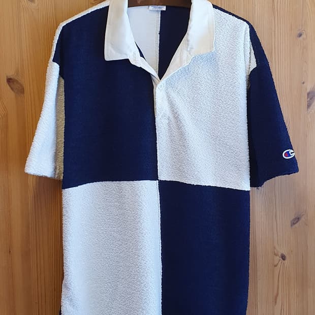 105.Champion 컬러블록 카라티