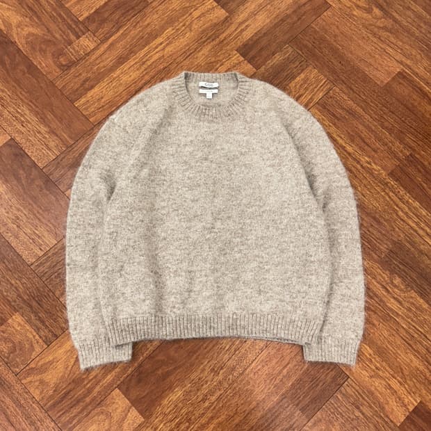 M(105~110) COS 오버사이즈 알파카 오트밀 니트 