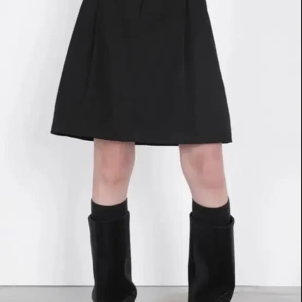 수룩 싱글 미디 스커트 S