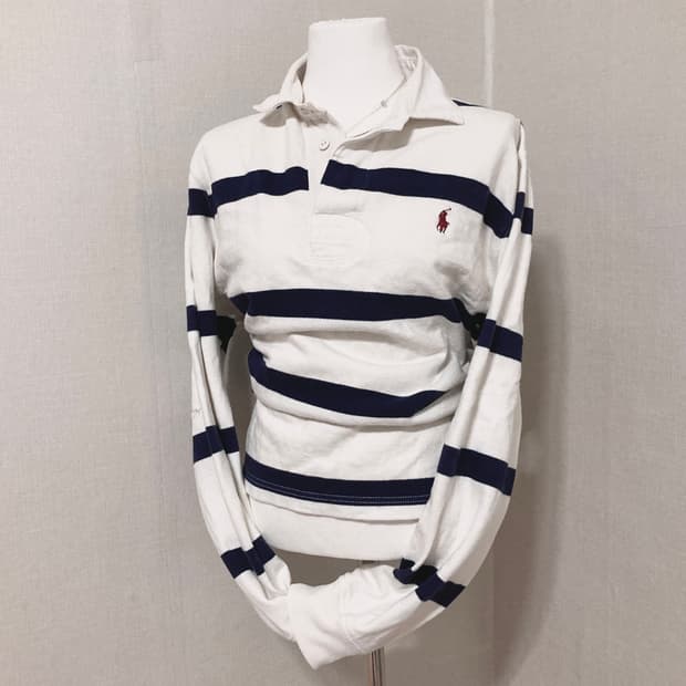 폴로 스트라이프 럭비티 M