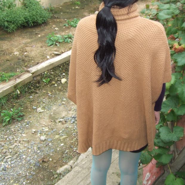 vintage brown turtleneck knit 