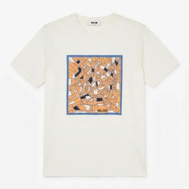 MSGM 밀라노 그래픽 반팔티 S