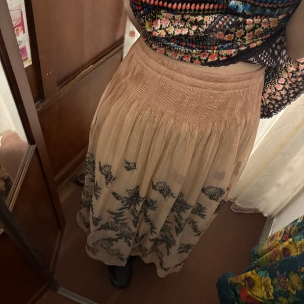 jpn vintage floral skirt