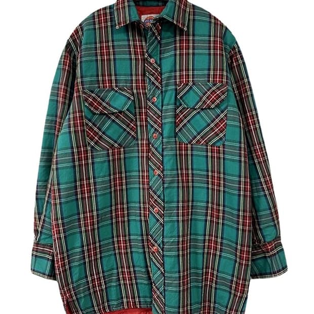 [S] DICKIES 디키즈 코튼체크패턴 안감퀼팅 셔츠플란넬