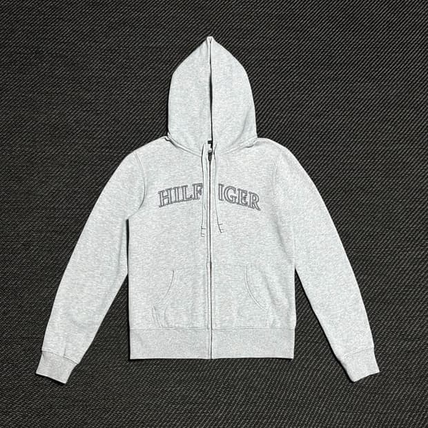 [M] Tommy 타미힐피거 우먼즈 그레이 기모 후드집업