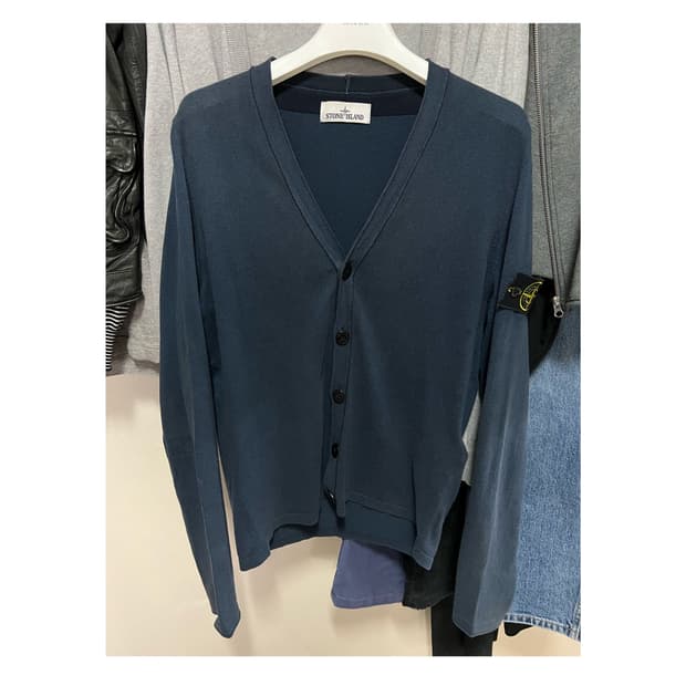 스톤아일랜드 가디건 다크네이비