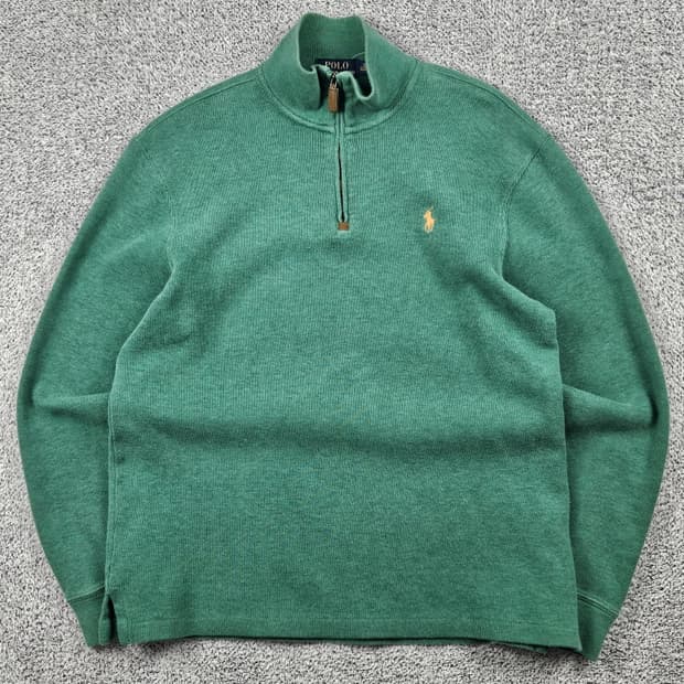 폴로랄프로렌 코튼 베이직 하프집업 니트 ( S ) / 10364