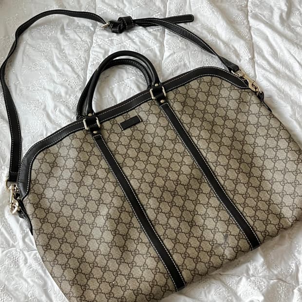 GUCCI 구찌GG 풀레더 슈트케이스 / 가먼트