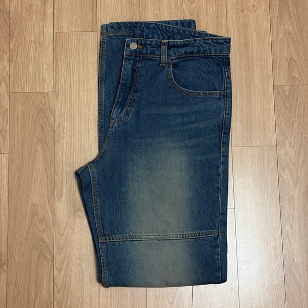 쿠어 페이딩 패널 데님 팬츠 L