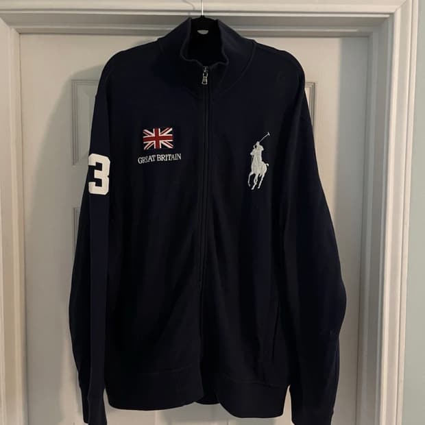 폴로 빅포니 브리튼 집업 네이비 2XL