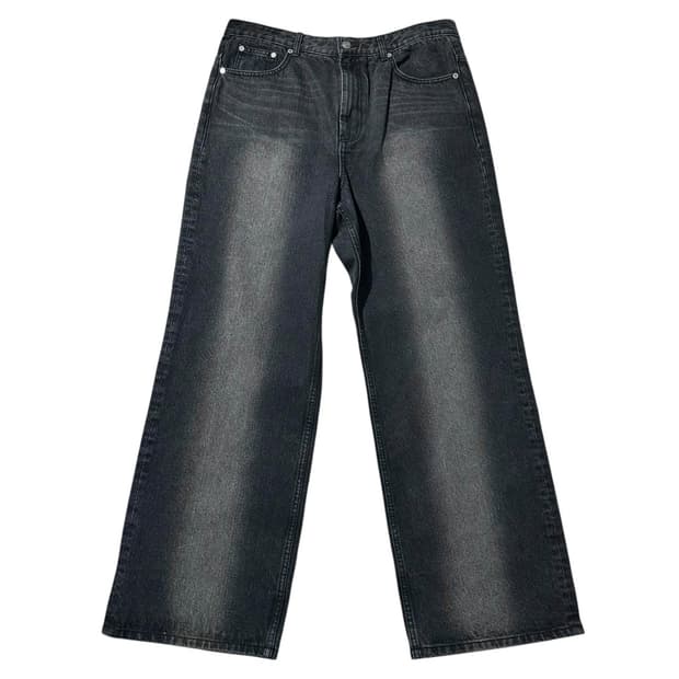 세터 워시드 와이드 데님 팬츠