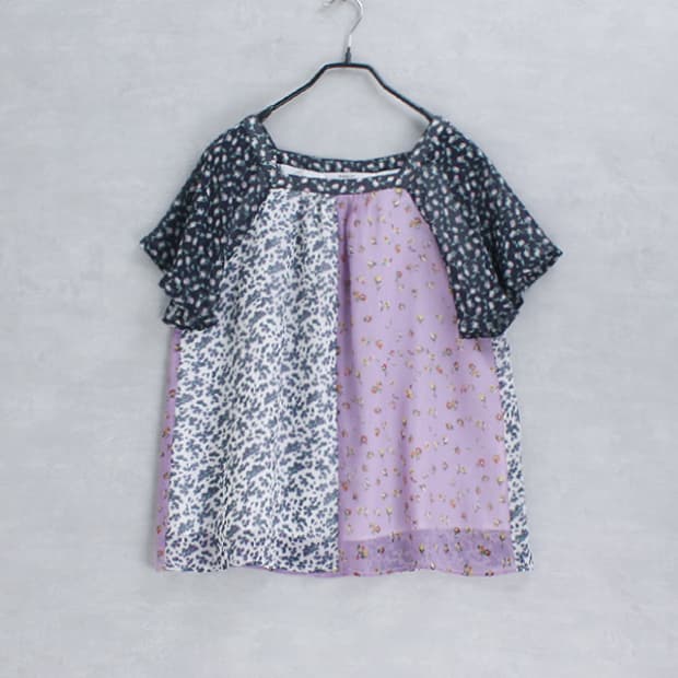 MAKELET LYON _ multi floral blouse