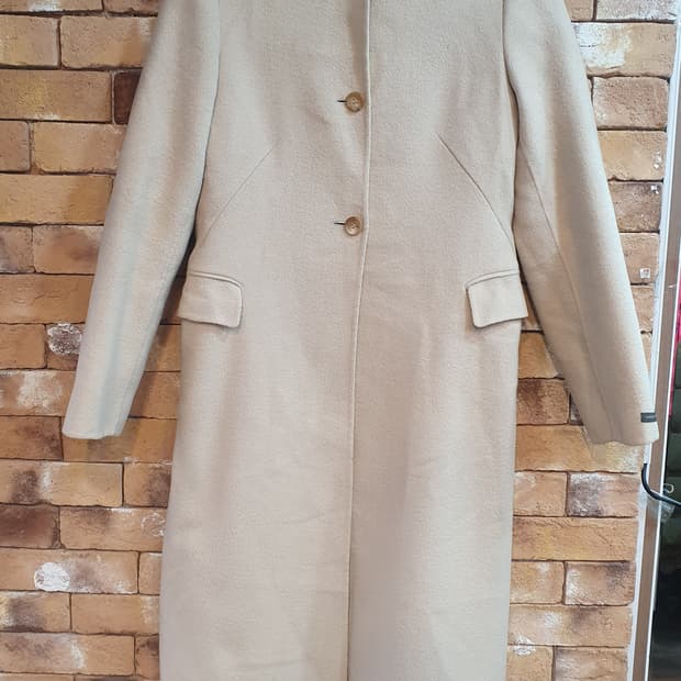 SYSTEM 핸드메이드 베이지 롱 코트