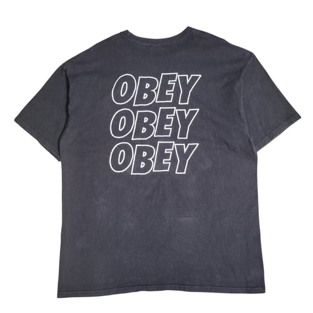 OBEY 오베이 백로고 반팔 티셔츠 XL