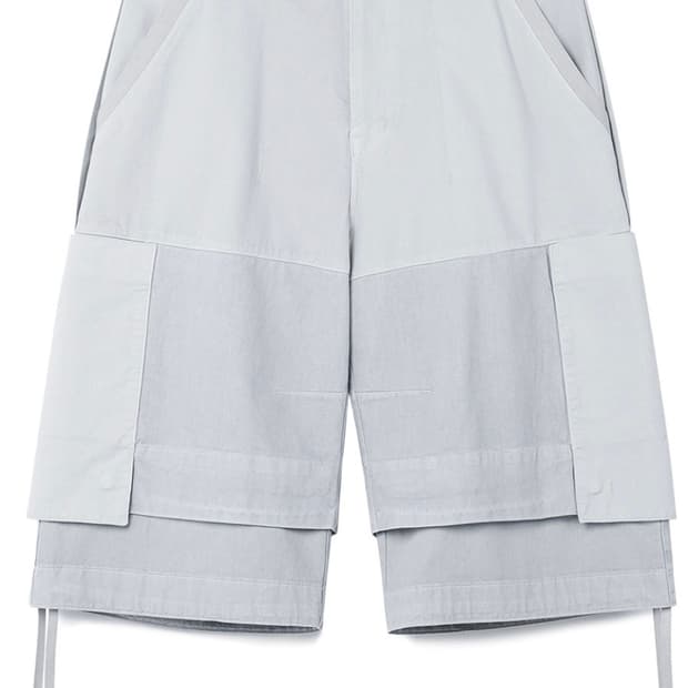 SYMM Double Layer Shorts (Light Grey) 1