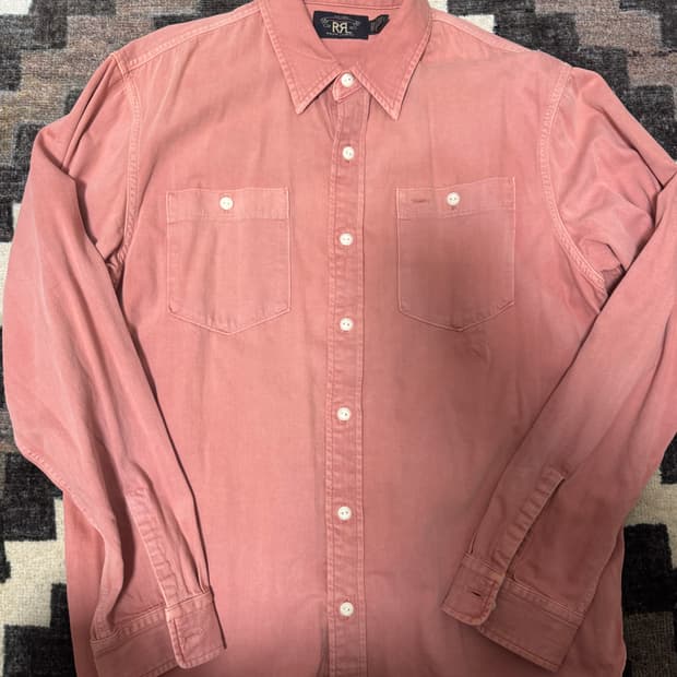 RRL 핑크 워크 셔츠 L