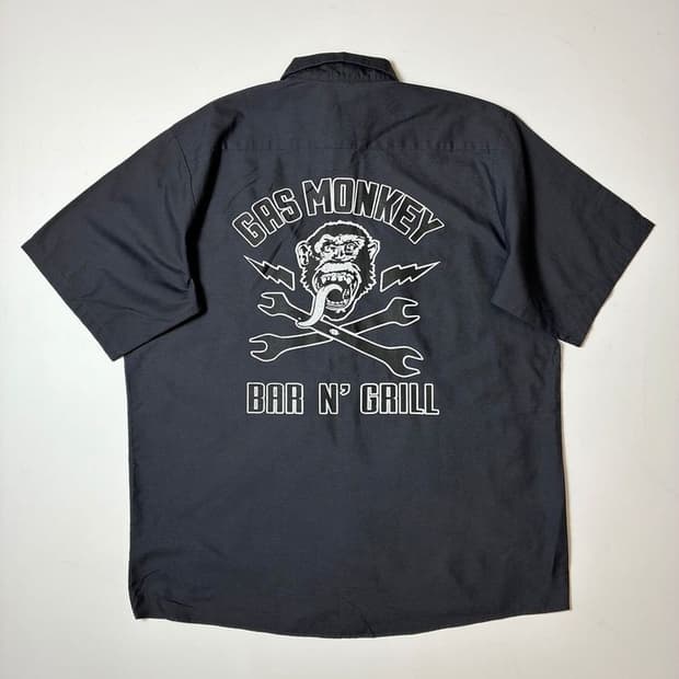 Selected 00's 빅프린팅 반팔 코튼 셔츠 PN9492