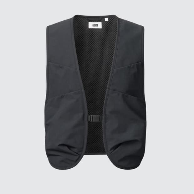 유니클로U/ 유틸리티 베스트 블랙/ M