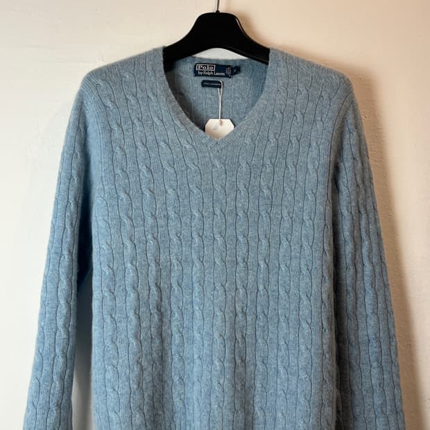 폴로 랄프로렌 스카이 브이넥 스웨터