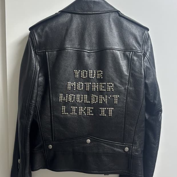 생로랑46 your mother wouldn't like it 레더 자켓