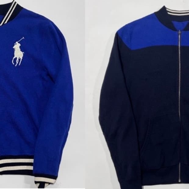 (유일매물)폴로 랄프로렌 리버시블 빅포니 블루 집업 자켓