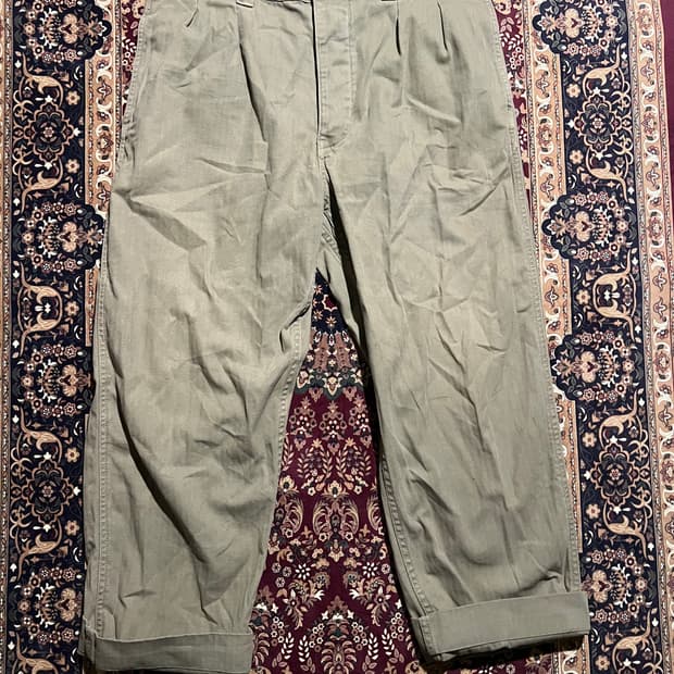 나이젤 카본 LYBRO 헤링본 워크 팬츠 올리브