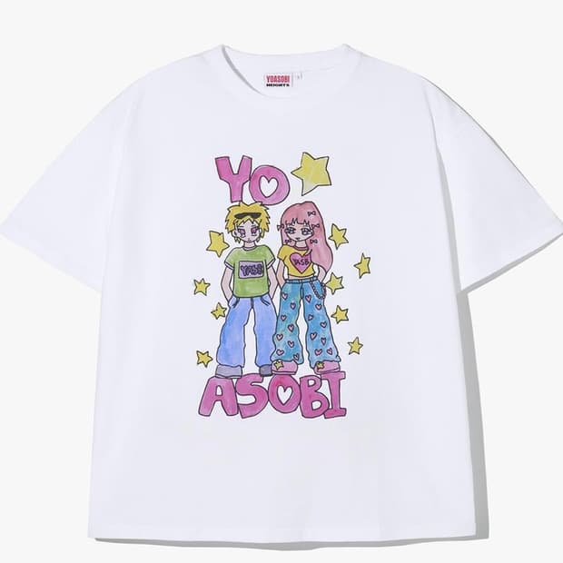 한정판 소울푸시캣x 요아소비 ss TEE - White