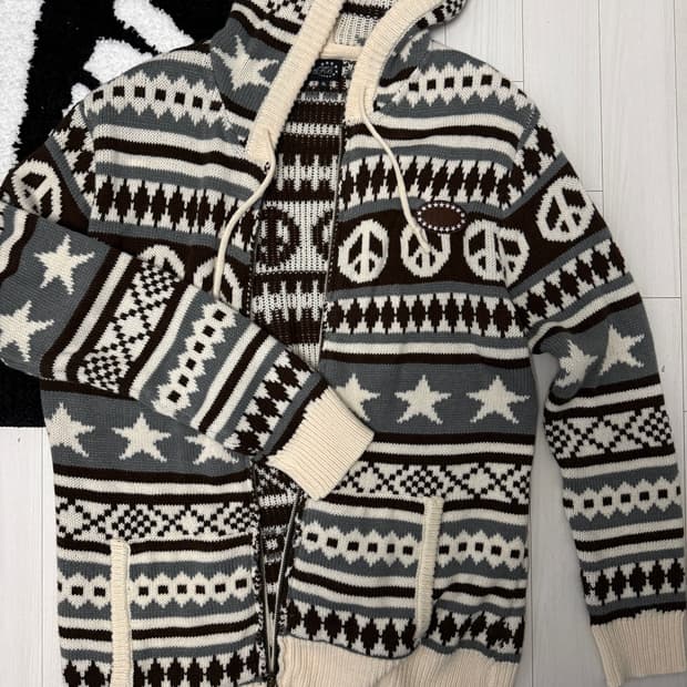 AFB 니트 후드집업 XL