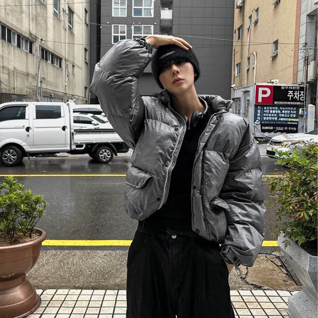 코시하루 키오프 메탈그레이 패딩