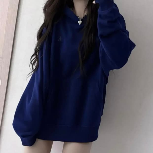 켈빈클라인 기모 후드티 (네이비)