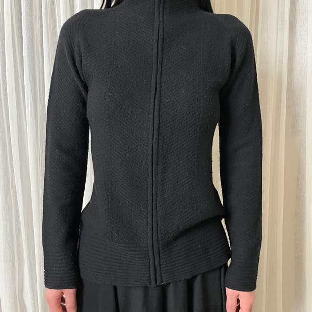 이세이미야케 드라이버 니트 집업 issey miyake haat