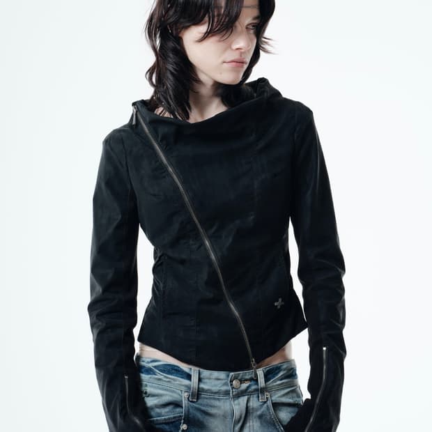 KAEL DRAPED JACKET (BLACK •2)