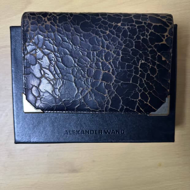 알랙산더왕 크랭클 레더 지갑