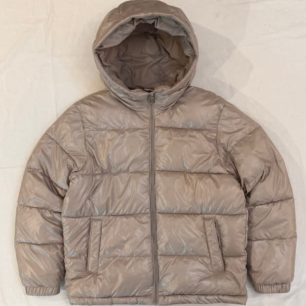 몽벨 글로시 고프코어 경량패딩 베이지