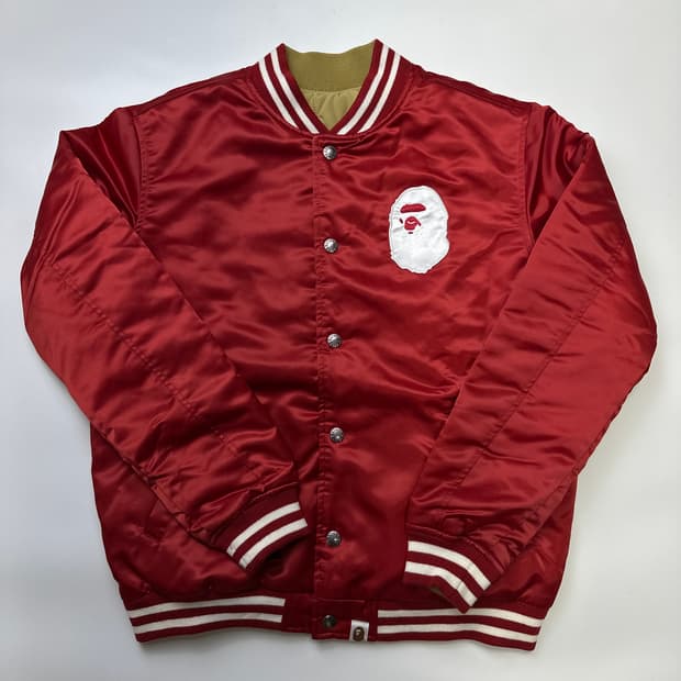 BAPE 22SS 베이프 리버시블 바시티 자켓