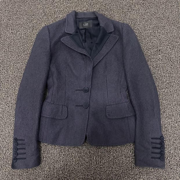 TIME 타임 한섬 여성 울 코듀로이 자켓 신장 160
