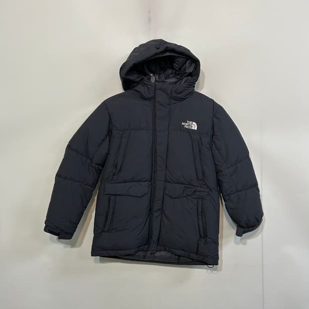 노스페이스 키즈 오리털 패딩 140 블랙