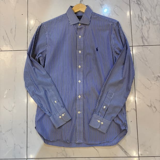 폴로랄프로렌 커스텀핏 셔츠 스트라이프셔츠 줄무늬셔츠 정장 S