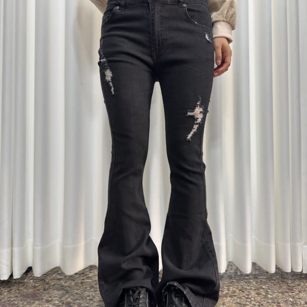 gorge denim bootscut pants