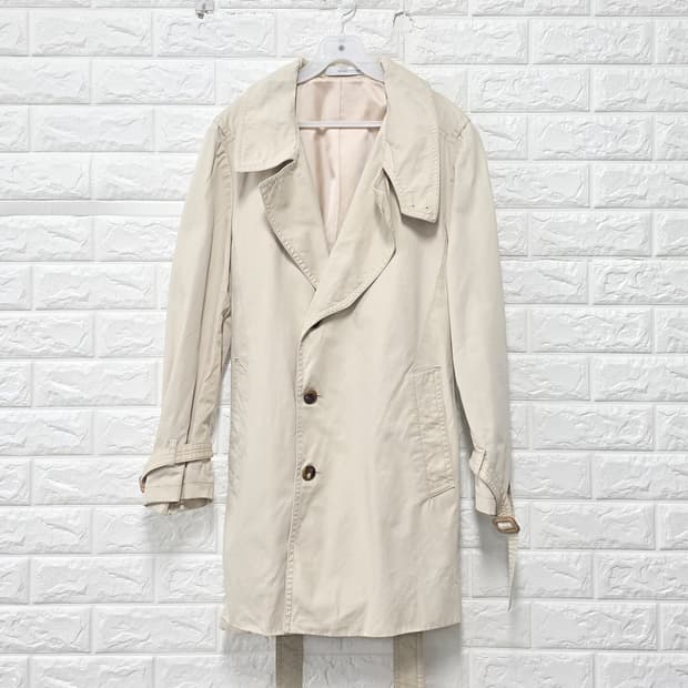 솔리드옴므 우영미 베이지 트렌치 코트 M