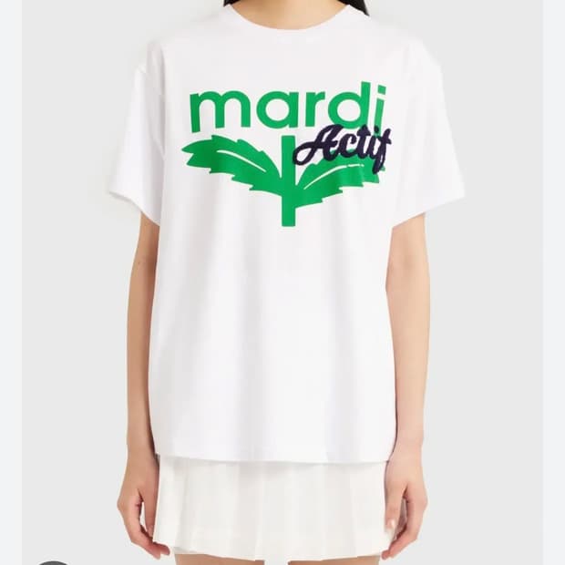 마르디 메크르디  악티프 Actif 반팔 티셔츠 화이트