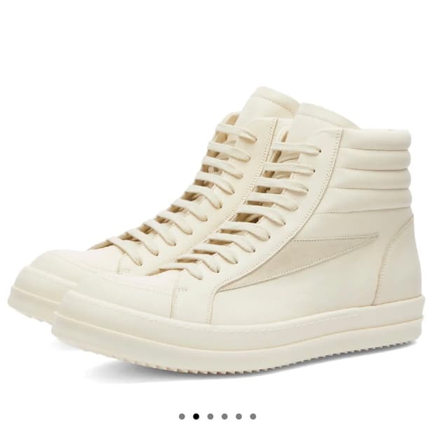 릭오웬스 빈티지 스니커즈 하이 밀크 새상품(42)