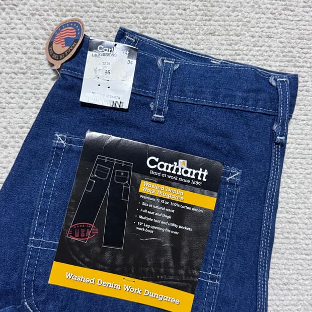 00s USA 칼하트 Carhartt 워크 데님 팬츠 W32